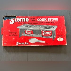 Vintage Sterno double service cook stove